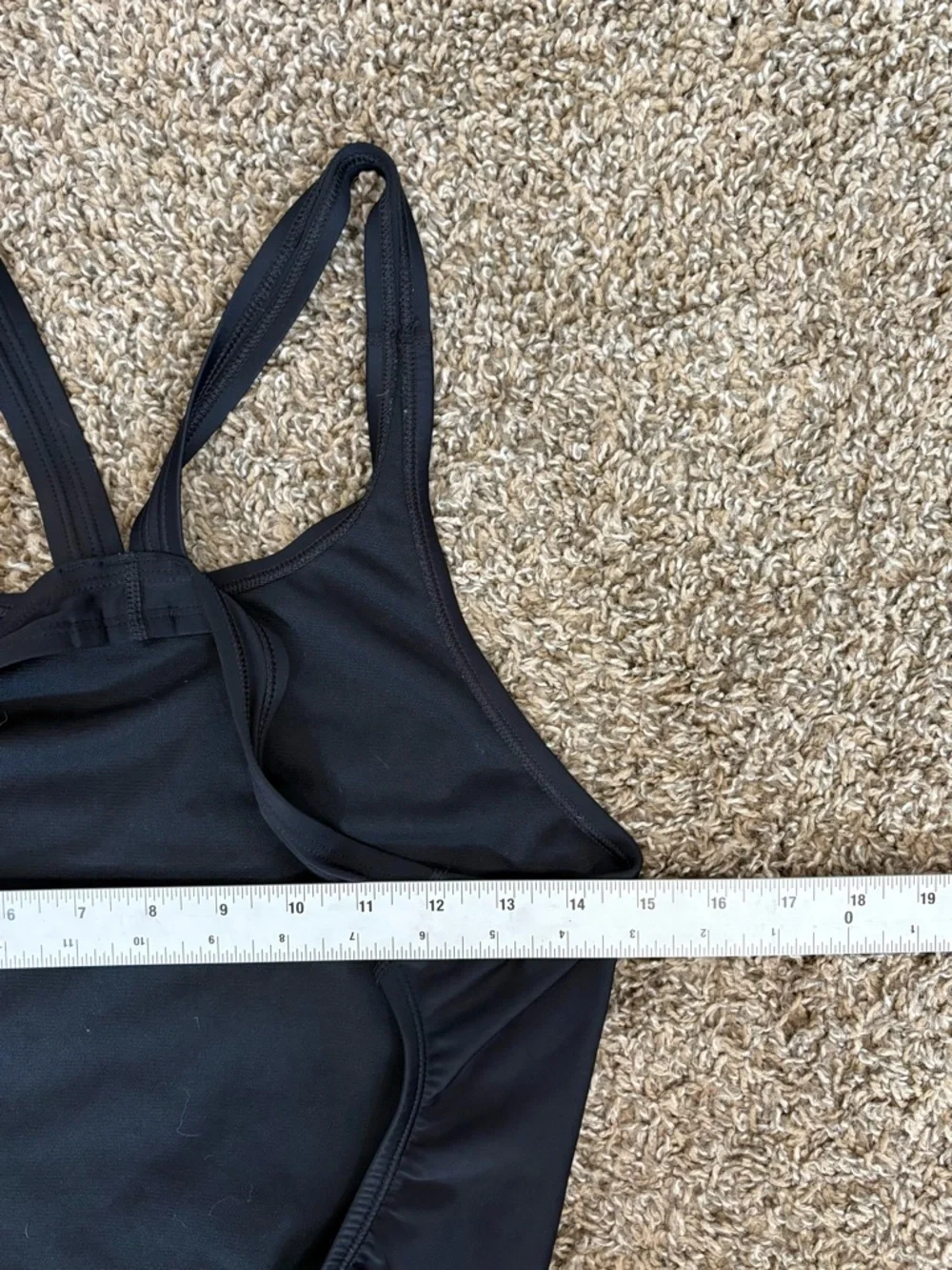 Nike Womens‎ Black Essential Cross-Back One-Piece Swimsuit Size 14
